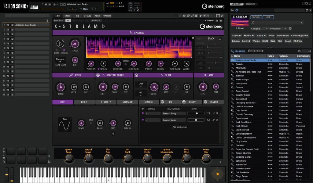 Freeware: X-Stream, Spektraler Softwaresynthesizer